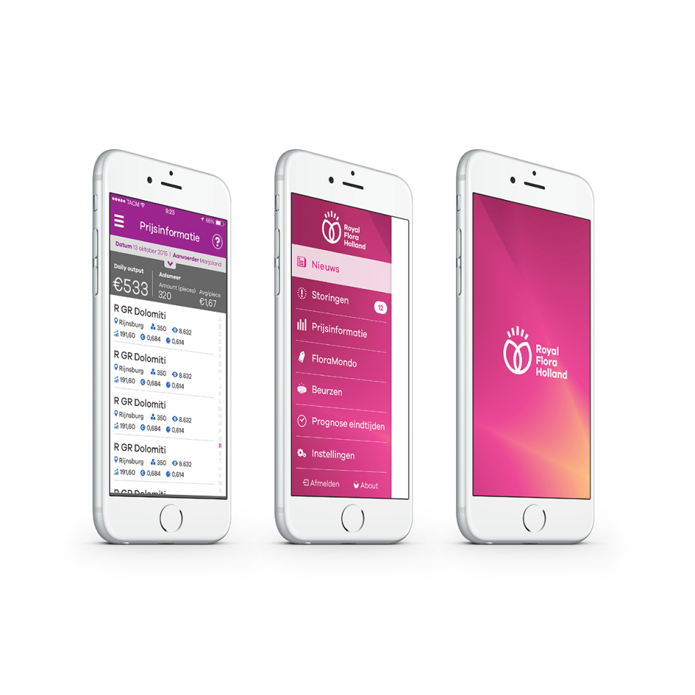 Royal FloraHolland app design