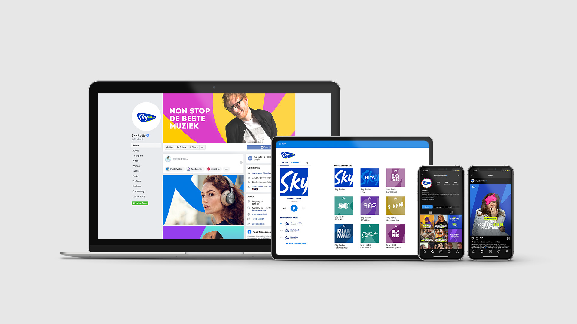 Sky Radio digital assets ipad iphone